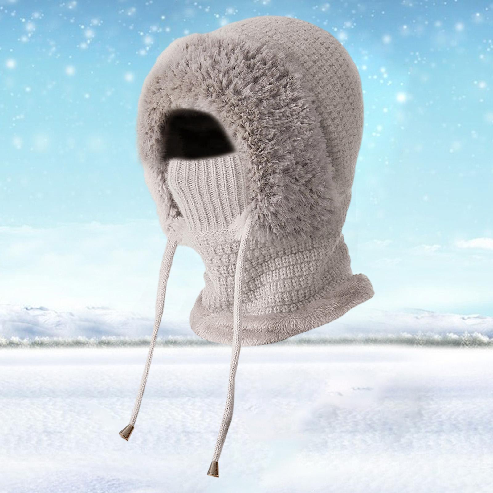 DimyFew Balaclava Ski Mask Balaclava Hood Thermal Comfortable Breathable Warm Winter Hat grey