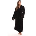thumbnail image 1 of Velour Kimono Robe Hooded Bath Robes for Women Maxi Length, 1 of 3