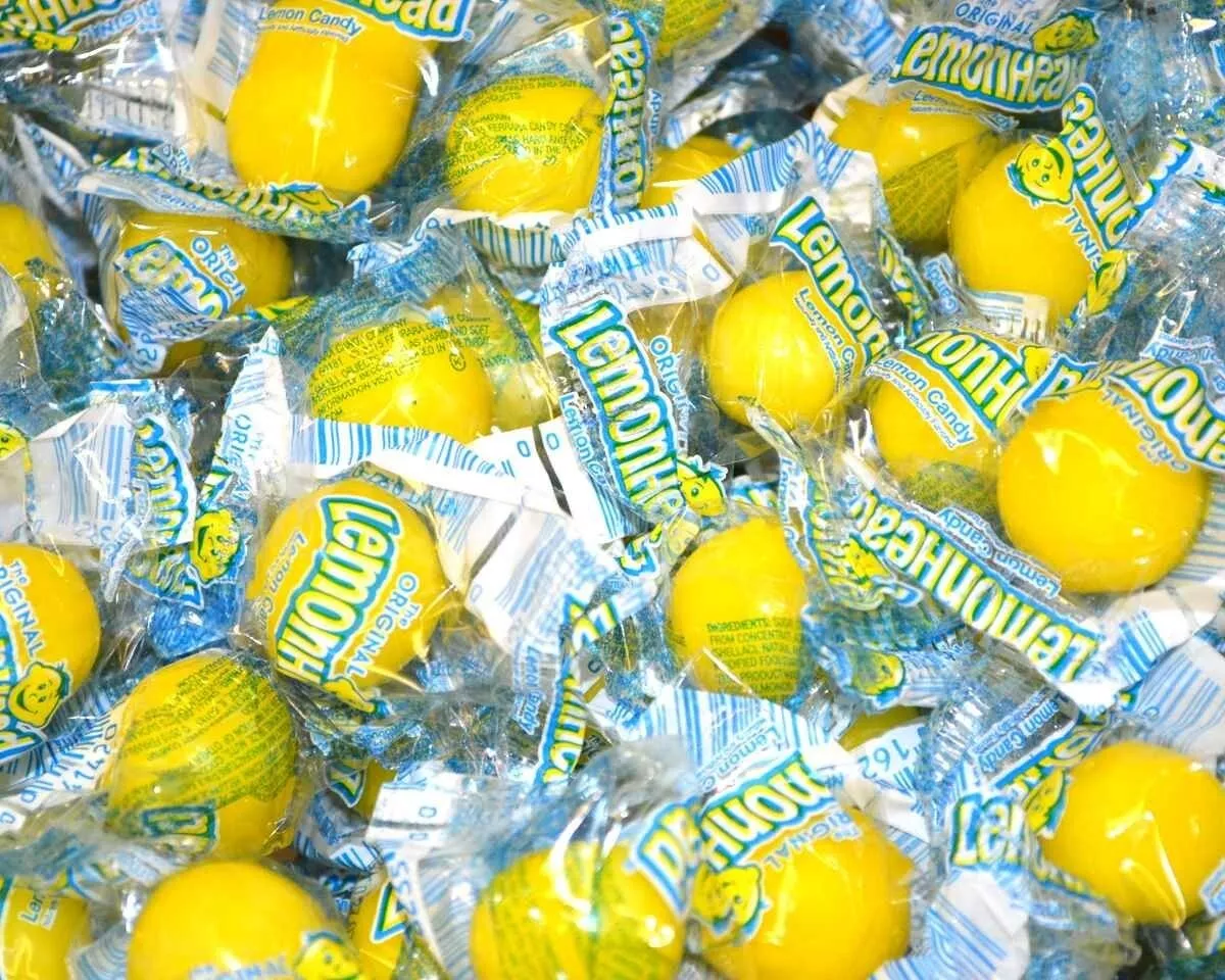 LEMONHEADS Original Sour & Sweet, Individually Wrapped, Bulk & Delicious Hard Candy (5 Pounds)