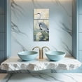 thumbnail image 3 of Hieng 3 Pieces Heron Wall Art Coastal Bird Paintings Blue Heron Pictures Beach Crane Canvas Prints Seaside Animal Artwork for Bathroom Farmhouse Decor Unframed, 3 of 6