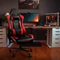 thumbnail image 4 of Waleaf Ergonomic Adult Gamer Chair, 330 lb Computer Chair, Racing Gaming Office Chair, Gamer Height Adjustable Swivel Chair with Lumbar Support and Headrest, 4 of 8