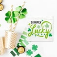 thumbnail image 6 of Zomyto 7x7 In Rustic Simply Lucky Wood Block Plaque Box Sign for Saint Patricks Day Party Desk Tabletop Decor, 6 of 7