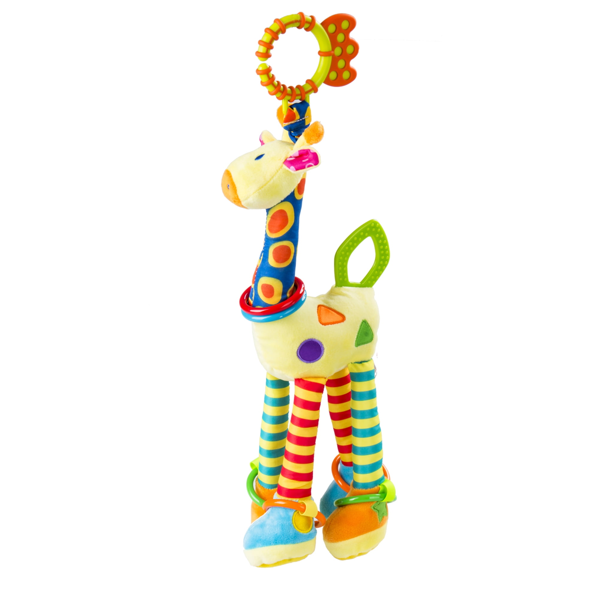 Spring hue Cute Baby Hanging Toys Fun Musical Stroller soft Giraffe Crib