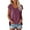 ZB Red, variant on Cap Sleeve Tops for Women Loose Fit V Neck T Shirts Summer Beach Breathable Basic Tees Brown L