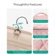 thumbnail image 4 of Neceser BAGSMART Travel resistente al agua para mujer rosa, 4 of 7