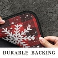 thumbnail image 6 of Red and Black Christmas Snowflake Pattern Door Rugs,Washable Non Slip Door Mats Indoor,Decorative Door Mats,Entry Mat Indoor for Entrance,Bedroom,Kitchen,Bathroom,30"x17", 6 of 6