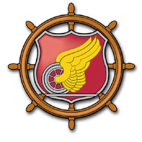 3.8 Inch Army Transportation Corps Color Vinyl Transfer Decal
