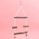 thumbnail image 4 of Percha de columpio de madera, estante de pie, cuerda de algodón colgante para morder, masticar, juguete para pájaros, suministros para loros, accesorio, 4 of 8