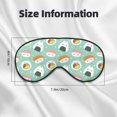 thumbnail image 5 of Salouo Kawaii Sushi Pattern Sleep Mask,Sleep Eye Mask & Blindfold Eye Sleep Shade Cover with Elastic Strap Soft Eye Cover Eyeshade for Night Sleeping Travel & Nap, 5 of 7