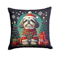 thumbnail image 2 of Shih Tzu Christmas Fabric Decorative Pillow 14 in x 14 in, 2 of 2