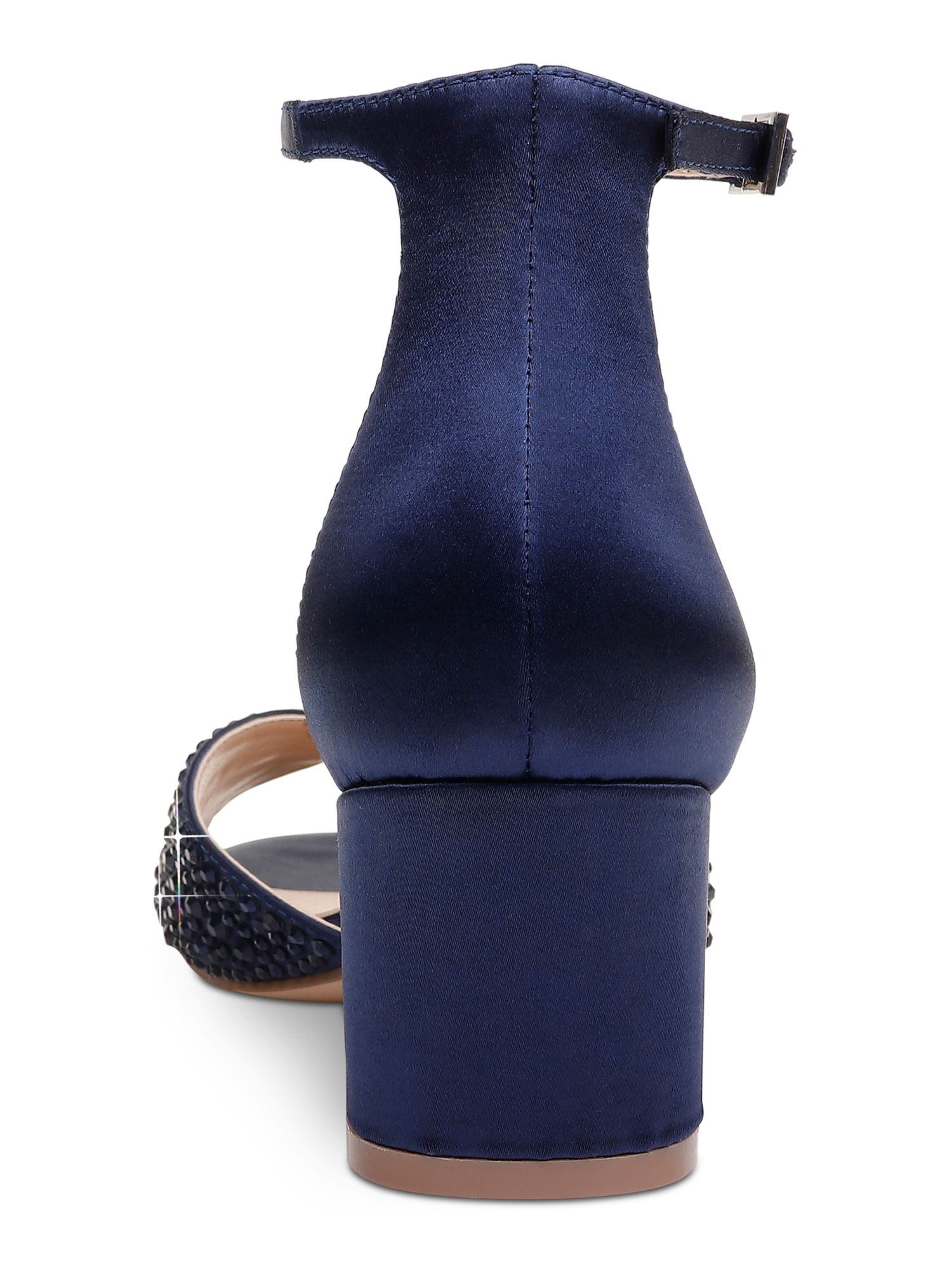 JEWEL BADGLEY MISCHKA Womens Navy Ankle Strap Rhinestone Sycamore