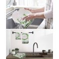thumbnail image 5 of Spring Eucalyptus Leaves Kitchen Dish Towels for Drying Dishes Set of 3, Farmhouse Botanical Gray Wood Waffle Weave Microfiber Hand Tea Bathroom Towels Quick Dry & Absorbent Towel 12x12, 5 of 7
