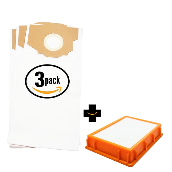 9 Replacement Eureka 4800 series Vacuum Bags & 1 HEPA Filter - Compatible Eureka Style RR Vacuum Bags & HF-2 Filter