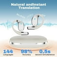 thumbnail image 7 of Language Translation Wireless Earbuds Bluetooth5.4 3in1 AI Translator Earphones with 134 Language Real-Time Translation Device Headphone 60h Long Life HiFi Sound, fit iOS Android for Travel Learning, 7 of 7