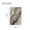 thumbnail image 6 of Wobogo Black Gold Marble Pattern Flannel Fleece Bed Blanket as Bedspread Coverlet Sofa Blankets (90x60in) Soft Lightweight Warm and Cozy, 6 of 6
