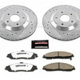 thumbnail image 3 of PowerStop Front Z26 Street Warrior Carbon-Fiber Ceramic Brake Pad and Drilled and Slotted Rotor Kit Fits: CADILLAC CHEVROLET Select Models K1559-26, 3 of 9