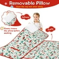 thumbnail image 3 of Christmas Gift and Deer Pattern Toddler Nap Mats for Kids Preschool,50"x20" Sleeping Mat Bag or Kids,Toddler Sleeping Bag,Toddler Nap Mat or Daycare, 3 of 6