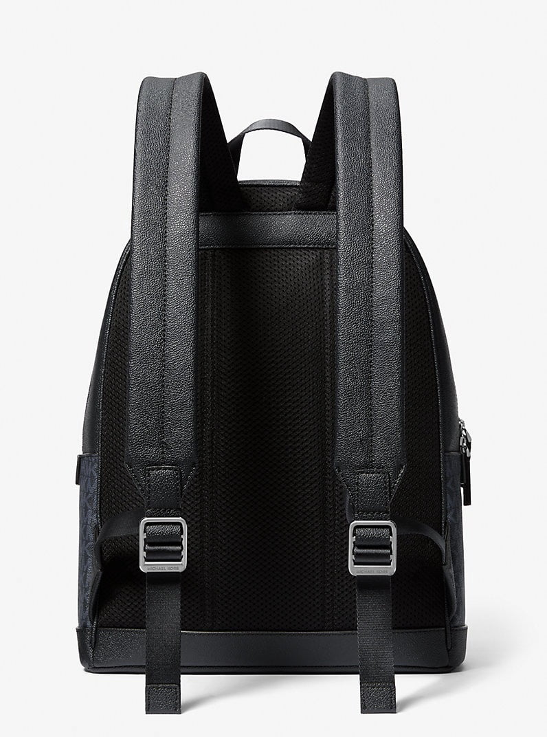 Michael Kors Outlet Cooper Signature Logo Backpack - Admiral Blue