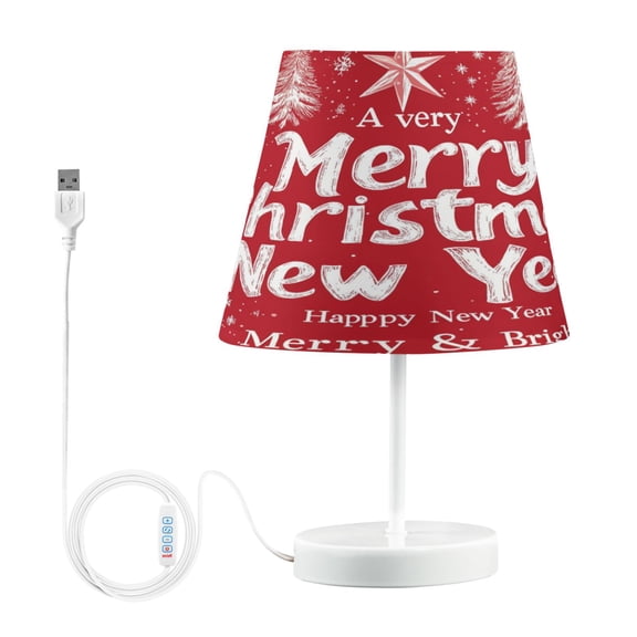 BZSMCE Table Lamp Creative Snowtreen and Snowflak for Christmas Simple Pattern Night Light
