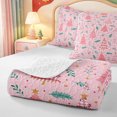 thumbnail image 4 of Manfei Cute Animals Quilt Full,Christmas Print Full Bedspread Sets,3-Piece,1 Coverlet and 2 Pillowcases, 4 of 7