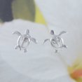 thumbnail image 5 of Beautiful Hawaiian Sea Turtle Plumeria Necklace and Earring, Sterling Silver Turtle Plumeria CZ Pendant, N6141S Birthday Valentine Mom Gift, 5 of 10