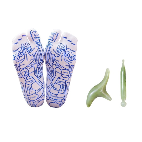 Set de herramientas de masaje de pies Broman, calcetines de reflexología para hombre
