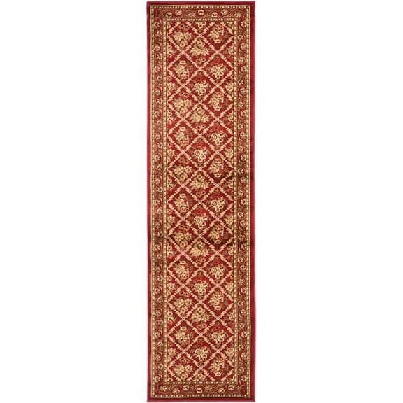 SAFAVIEH Lyndhurst Mason Floral Border Runner Rug, Red, 2'3" x 8'