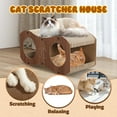 thumbnail image 5 of LCOKEIY Cat Scratch Pad, Large Double-Sided Scratch Pad, Cat Scratcher House for Indoor Cats Playing Scratching, Reversible & Durable Cardbord, 5 of 12