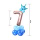 thumbnail image 2 of Globos de aluminio con forma de dígito de oro rosa de 32 pulgadas, 1, 2, 3, 4, 5, 6, 7, 8 y 9, para decoración de bodas, cumpleaños, baby showers, fiestas, color azul, número 7, 2 of 8