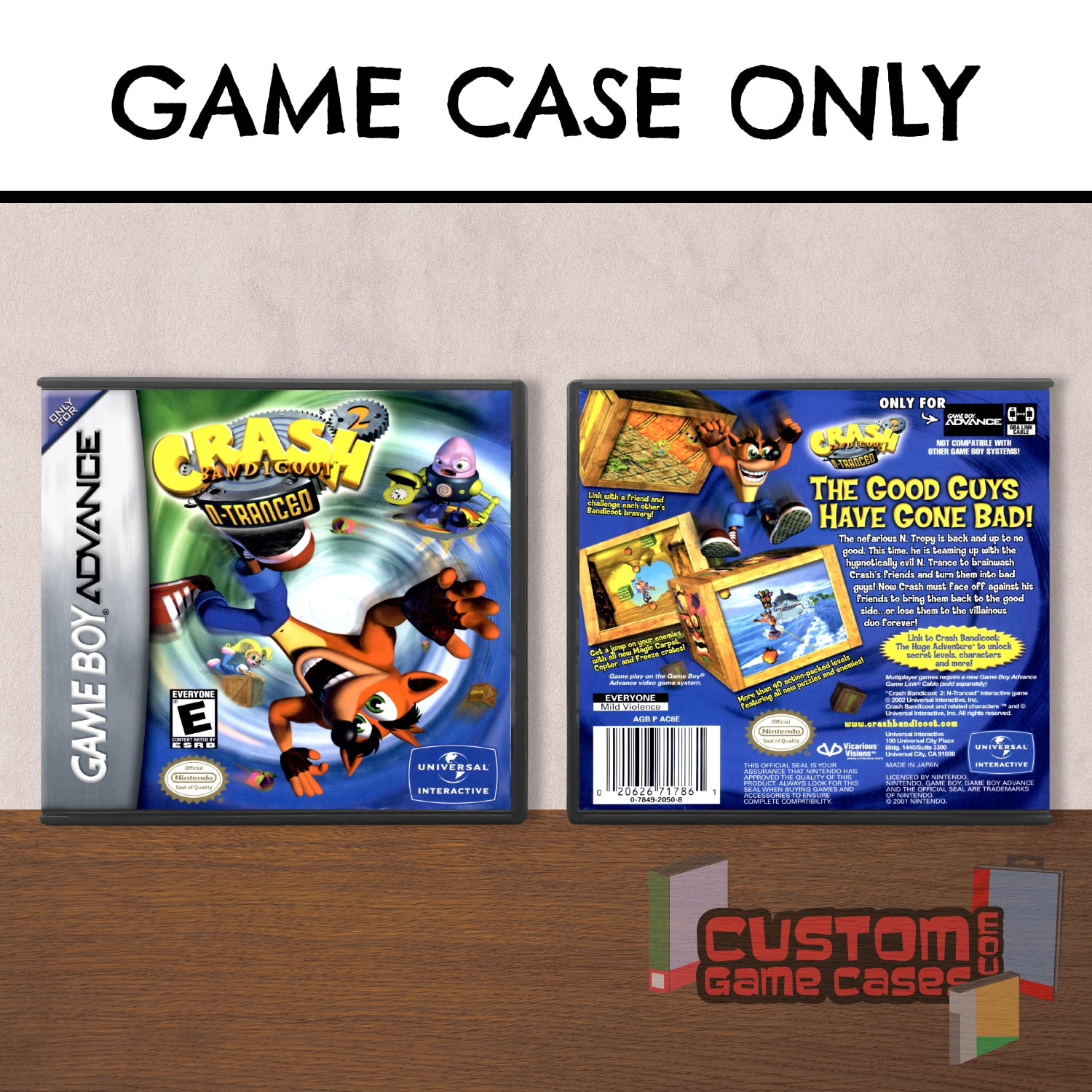 Crash Bandicoot 2 NTranced (GBA) Game Boy Advance Game Case with