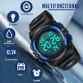 thumbnail image 4 of Kids Digital Sports Watch for Age 4-15 Waterproof Watches with Alarm Stopwatch Wrist Watches for Boys Girls Birthday Chriatmas Gift for Kids, 4 of 9