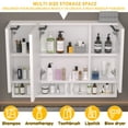 thumbnail image 7 of Modern 39x28 inches bathroom cabinets, medicine cabinets with mirrors and LED lights, bathroom storage cabinet with multilevel storage compartments, 7 of 7