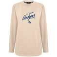 thumbnail image 2 of Women's Levelwear Khaki Los Angeles Dodgers Oversized Beaudry Sizzle Top, 2 of 3
