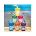 thumbnail image 2 of Hibiscus Print Mini Sipper Cups - Party Supplies - 12 Pieces, 2 of 2
