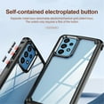 thumbnail image 4 of Case for Samsung Galaxy A52 6.5-inch Four-Corner Airbag Shock-Absorbing Phone Case with Electroplated Alloy Lens Protection, Hard Clear Scratch-Resistant Back Hard Cover Protective Phone Case,Black, 4 of 7
