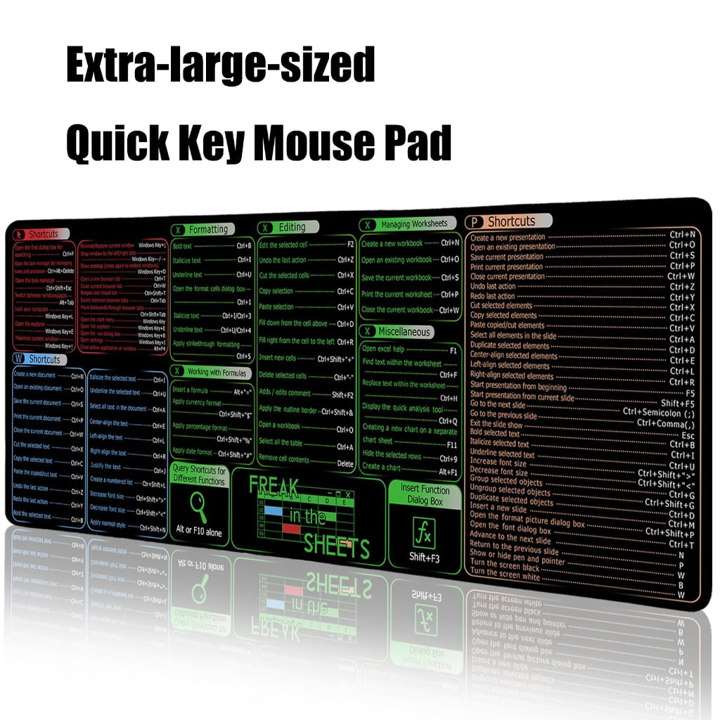 Desk Pad with Word Function Providing Spacious and Surfaces for Office and Gaming 400x900x3mm