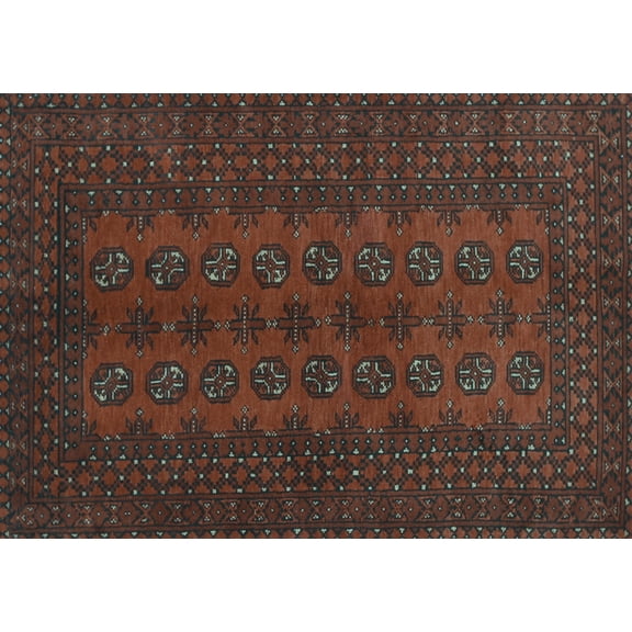 Ahgly Company Indoor Rectangle Persian Light Blue Traditional Area Rugs, 5' x 7'