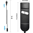 thumbnail image 4 of 3X Lift Chair Remote Replacement, 5 Pin 2 Button Power Recliner Remote Replacement Parts for Okin Limoss Pride- Straight, 4 of 5