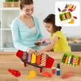 thumbnail image 1 of Barbecue Grill Simulation Play Toy Set, Outdoor Role Play Cooking Toy Set, Food Skewer Kitchen Activity Toy Set, Interactive Family Entertainment Toy Set, BBQ Grill Play Cooking Toy, 1 of 9