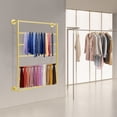 thumbnail image 5 of 7-tier Wall Display Rack Wall Mounted Rack Towels Storage Rack For Home Gold, 5 of 14