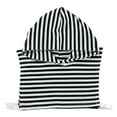 thumbnail image 2 of Simple Striped Women' Sunscreen Insert Casual with Hoodie Accessories Warm Elegant Detachable Collar Faux Collar for Females, 2 of 7