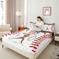 thumbnail image 3 of Erosebridal Brown Dripping Baseball Stitch & Batter Silhouette Graphic Twin Sheet Sets 3pcs, Baseball Graphic Bedding for Boys And Girls Kids,Microfiber Bedroom Decor, 3 of 5