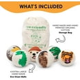 thumbnail image 3 of Wool Dryer Balls Organic Fair Trade Reusable Fabric Softner, Extra Large, 6 Pack,Carnivorous Design by Woolygon, 3 of 6