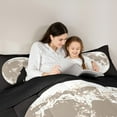 thumbnail image 5 of jejeloiu Safari Wolf Full Size Comforter Sets,Howling Wolves Bedding Comforter Set,Earth Moon Bedding Sets For Boys,Lightweight Room Decor Reversible,3pcs, 5 of 8