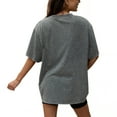 thumbnail image 5 of Women's Gameday Couture Grey Western Michigan Broncos Oversized Snow Wash T-Shirt, 5 of 5