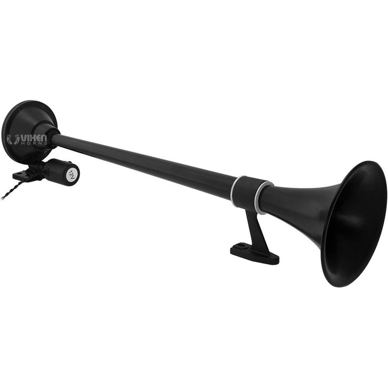 Vixen Horns Train Horn for Truck/Car. Air Horn Black Single