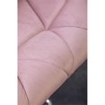 thumbnail image 6 of Breni Velvet Diamond Tufted Swivel Adjustable Height Barstool, Set of 2, Mauve, 6 of 10