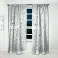 thumbnail image 2 of Designart 'Geometrical Retro Grid III' Mid-Century Modern Curtain Panel, 2 of 5