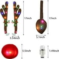 thumbnail image 2 of Christmas Reindeer Antlers Car Kit with Color LED Light Red Nose Tail Bells for Any Cars Christmas Decor, 2 of 5