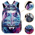 thumbnail image 3 of Lightweight Backpack Wolf School Bag Travel Laptop Daypack for Men Women Casual Rucksack, 3 of 6